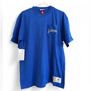 NWT MLB Seattle Mariners Vintage Logo Double Hit Pocket Tee Medium $55 MSRP